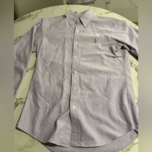 Polo Ralph Lauren Oxford Shirt Size Small 170/92A Color Light Purple Long Sleeve